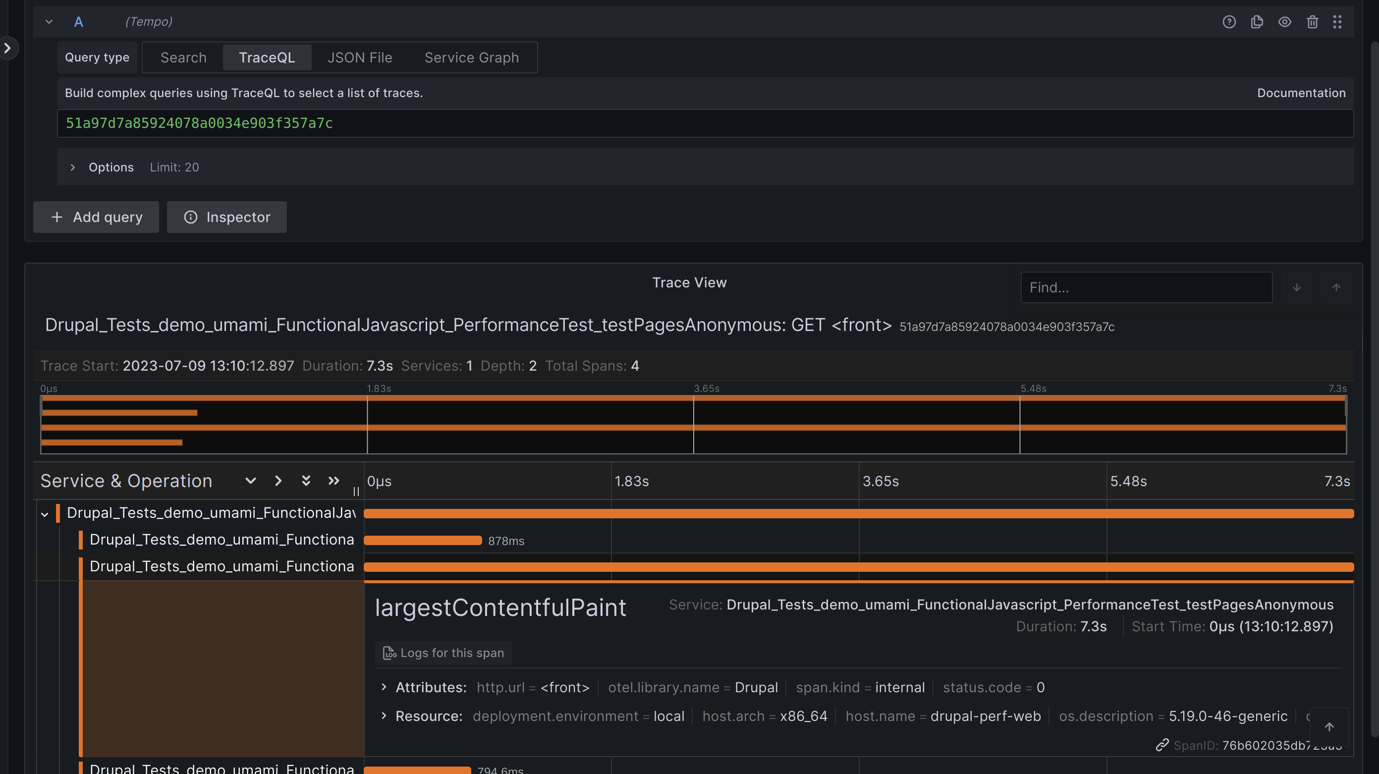 Add OpenTelemetry Application Performance Monitoring to core